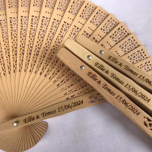 Ventagli da matrimonio in legno all'ingrosso, ventagli rustici, ventagli personalizzati, ventagli da mano personalizzati, ventagli da matrimonio all'ingrosso, bomboniere per gli ospiti, incisi al laser