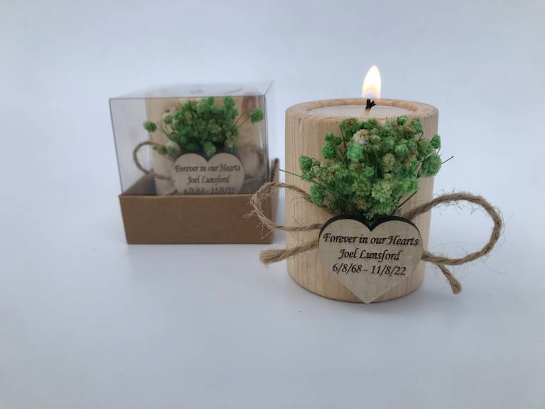 Custom Funeral Favors Memorial Service Favor Candle50 Pcs RIP Etsy