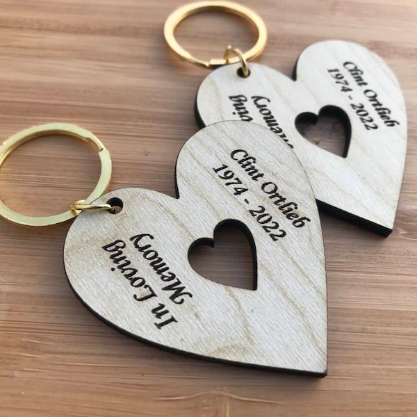 forever in our hearts memory for funeral favors personalized heart keychain celebration of life favors for guest in bulk,in loving memory
