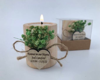 custom funeral favors memorial service favor candle,50 pcs RIP personalized candle bulk ,Forever in our Hearts,In loving memory of candles.
