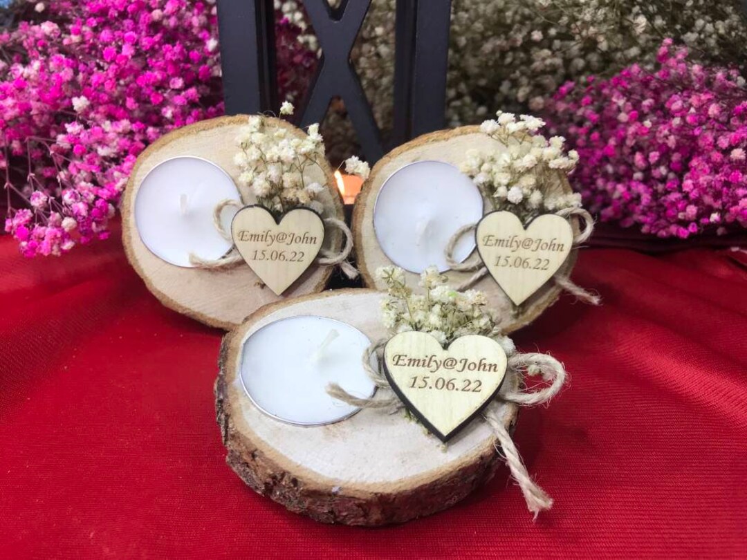 50 PCS , Bridal Shower Favours Wedding Favors for Guest in Bulk Candles ...