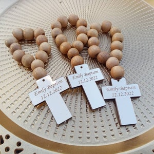 Bulk Baptism favors,Baptism favors guest,funeral Favor,Confirmation,first Communion,Christening gift personalized cross and rosary. memorial