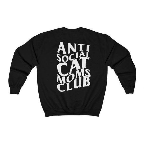Meow and Chill: Comfy Cat Mom Crew Neck Sweatshirt