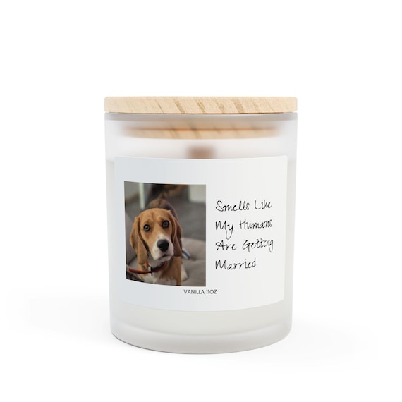 Frosted Glass Candle for Pet Lovers - Perfect Scent for a Wedding Celebration