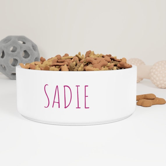 CUSTOM Pet Name and color - Pet Bowl