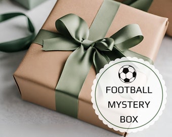 Football Mystery Box - Sports Gift Set Personalised Kids Lucky Dip Soccer Bundle Women Secret Surprise Mens Present Birthday Loot Crate