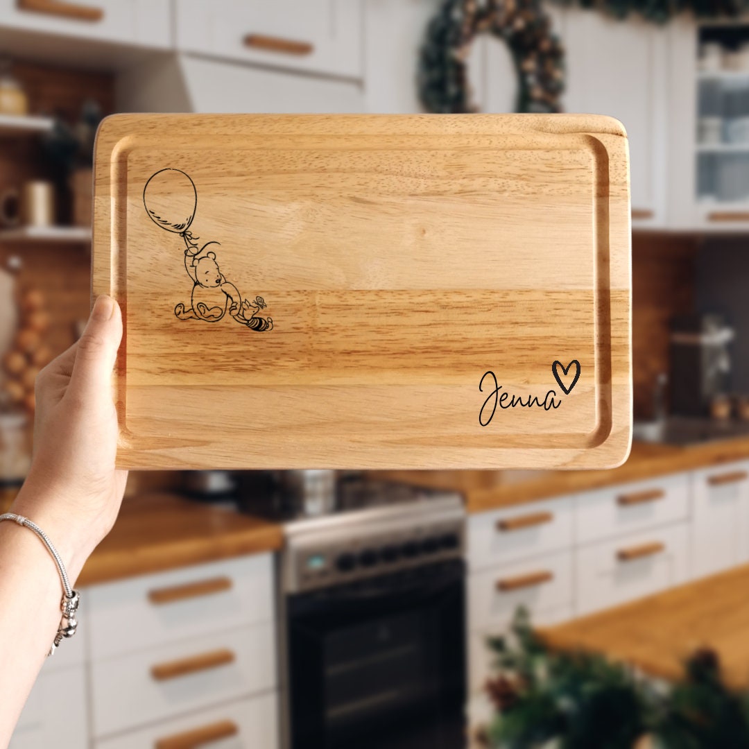 Winnie the Pooh Chopping Board Pooh Piglet Keepsake Serving Board
