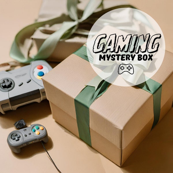Gaming Mystery Box - Gamers Gift Set - Personalised Game Box Lucky Dip Bundle - Teen Boy Surprise Present - Men Gaming Accessories Birthday