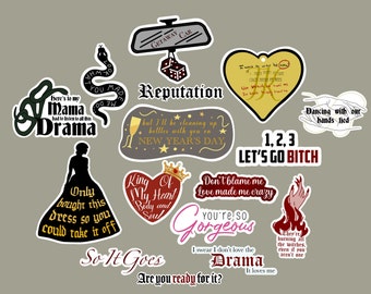 Reputation Inspired Stickers - Whole Album Available