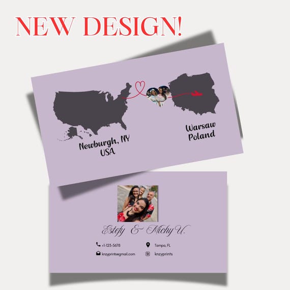 Personalized International Convention Contact Card | Eternal