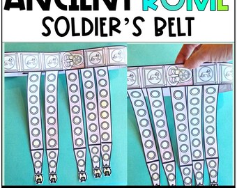 Printable Ancient Rome Soldier's Belt Craft, Classroom Activity, Homeschool,  Hands-on Roman History Legionnaire Belt Download