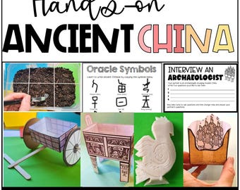 Ancient China History Civilizations Arts, Crafts, Writing, Paper Model, Activity Pack, Homeschooling, Classroom, Printables