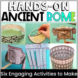 Printable Ancient Rome Hands-on Crafts Pack, Classroom Activity, Homeschool,  Colosseum, Belt, Chariot, Money Pouch, Soldier's Pack, Wreath