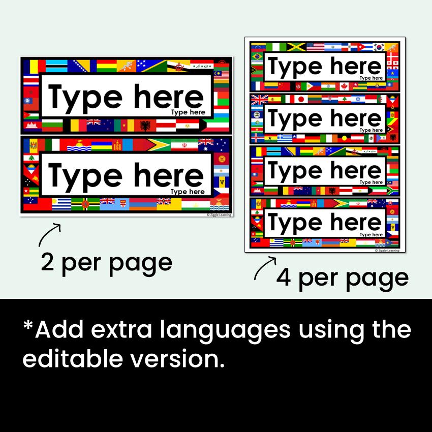 Greetings in Different Languages of the World, Multilingual Signs ...