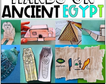 Ancient Egypt Hands-on Art Craft Activities Projects 2nd, 3rd,4th,5th, 6th Grade History, Homeschool or Classroom