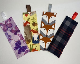 Fabric Bookmarks, set of 2