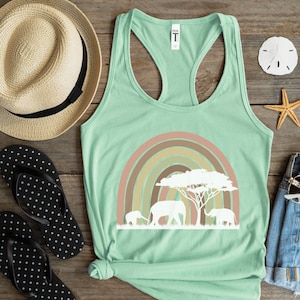 Animal Kingdom Elephants Tank Top Shirt | Womens Animal Kingdom Tank Top Shirt | Mickey Animals Tank Top Shirt | Disney Vacation Tank Top