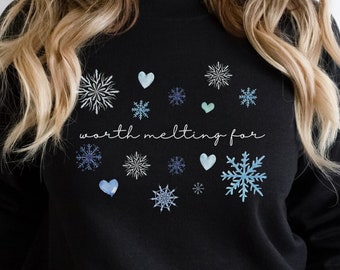 Women's Frozen Sweatshirt | Women's Olaf Sweatshirt | Elsa Sweatshirt | Disney Frozen Sweatshirt | Disney Christmas Sweatshirt
