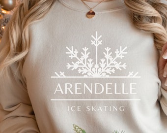 Arendelle Ice Skating Sweatshirt Women's Frozen Sweatshirt