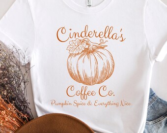 Cenerentola's Coffee Co. Camicia / Camicia Spice Zucca / Camicia Disney Zucca / Camicia Cenerentola Zucca / Camicia Disney Halloween / Camicia Autunno