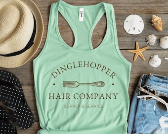 Dinglehopper Hair Company Tank Top | Little  Mermaid Inspired Tank Top Shirt | Ariel Tank Top Shirt | Women's Little Mermaid Tank Top Shirt