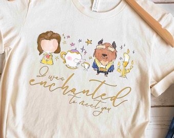 Me encantó conocerte / Camiseta de La Bella y la Bestia de Disney / Camiseta de La Princesa Encantada / Camiseta de Bella