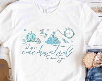 Me encantó conocerte / Camiseta de Cenicienta de Disney / Camiseta con letra / Camiseta de Cenicienta /