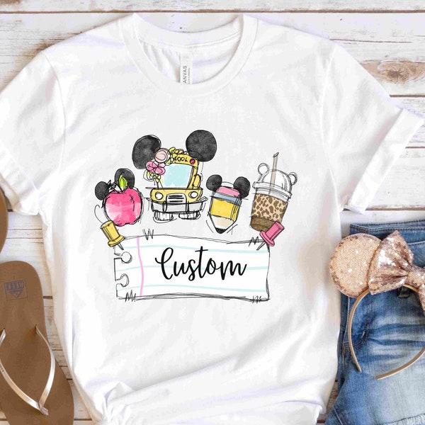 Personalized Disney Teacher Shirt | Disney Teacher Librarian Principal School Shirt | Disney Teacher Gift | Disneyworld Teacher