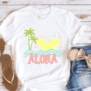 Disney Style Hawaiian Shirt | Mickey Aloha Shirt | Disney Tropical Shirt | Disney Hawaii Travel Aulani Shirt | Disney Hawaii Cruise Shirt