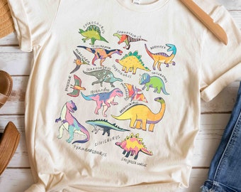 Watercolor Dinosaur Shirt | Womens Mens Kids Toddler Dinosaur Shirt | Womens Dinosaur Shirt | Dinosaur Birthday