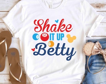 Shake it up Betty! Disney Cruise Line Bingo Shirt | Disney Cruise Shirt | Disney Bingo Shirt | Bingo Lover Shirt | Bingo Player Shirt