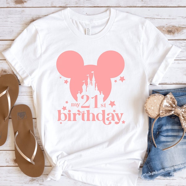 Custom Disney Birthday Shirt | Disneyworld Birthday Shirt | Disneyland Birthday Shirt | Personalized | Birthday Girl | Magic Kingdom