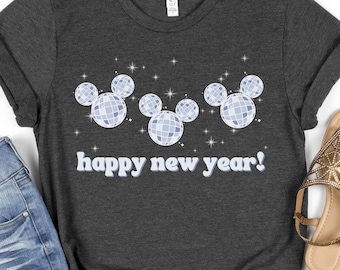 Camisa Disney de Año Nuevo / Feliz Año Nuevo 2024 / Camisa Retro Disney Disco Año Nuevo / Año Nuevo Disneyworld / Año Nuevo Disneyland