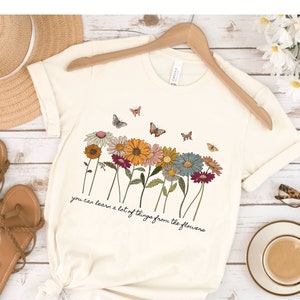 Alice in Wonderland Shirt | You Can Learn A Lot of Things From The Flowers Shirt | Disney Alice in Wonderland | Disney CottageCore Style