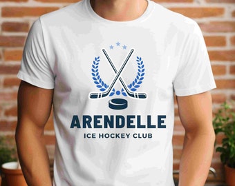 Men's Frozen Shirt | Arendelle Ice Hockey Shirt | Family Matching Frozen Shirts | Dad Disney Frozen Shirt | Couples Frozen Shirts