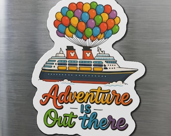 Adventure Is Out There Cruise Magnet | Disney Cruise Ship Door Magnet | Up Themed Cruise Magnet