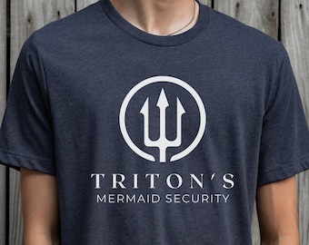 Men&#39;s Little Mermaid Shirt | Dad Little Mermaid Shirt | King Triton Shirt | Mermaid Security Shirt | Men&#39;s Ariel Shirt | Dad Ariel Shirt