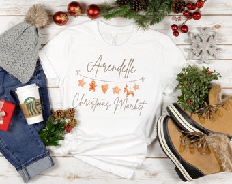 Arendelle Kerstmarkt Shirt | Frozen Shirt voor dames | Bevroren kerst | Elsa Shirt | Disney Frozen Shirt