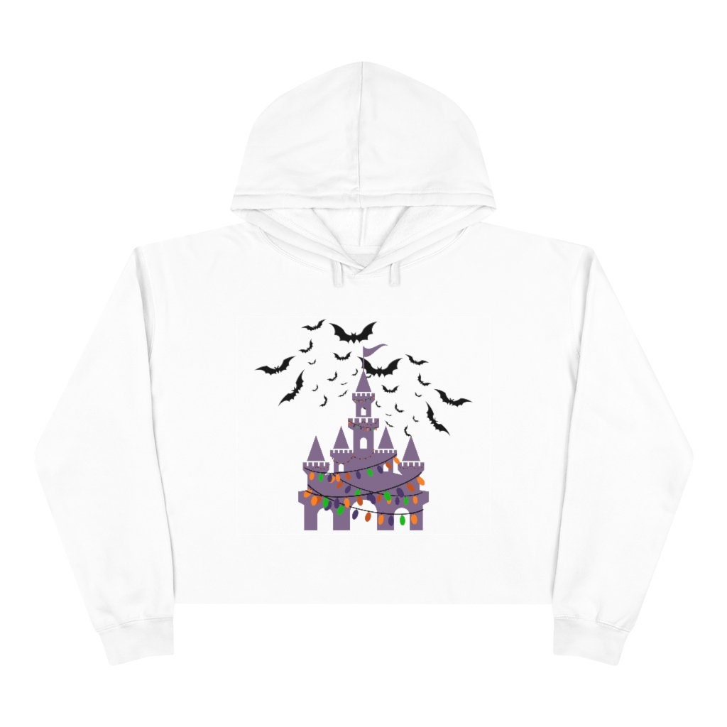 Disney Castle Halloween Crop Hoodie | Disney Halloween Hoodie