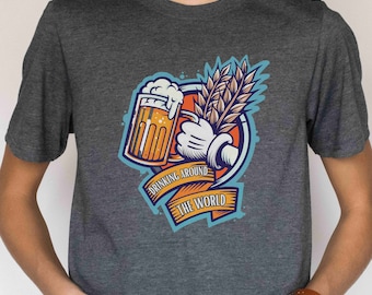 Rund um die Welt Shirt | Micky Bier Shirt | Epcot Trink-Hemd | Deutschland Bier Shirt | Deutschland Pavillion Shirt | Disney Dad Shirt