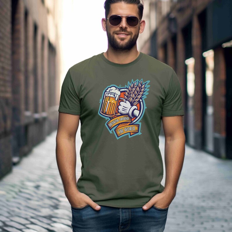 Drinking Around the World Shirt | Mickey Beer Shirt | Epcot Drinking Shirt | Germany Beer Shirt | Germany Pavillion Shirt | Disney Dad Shirt image 2