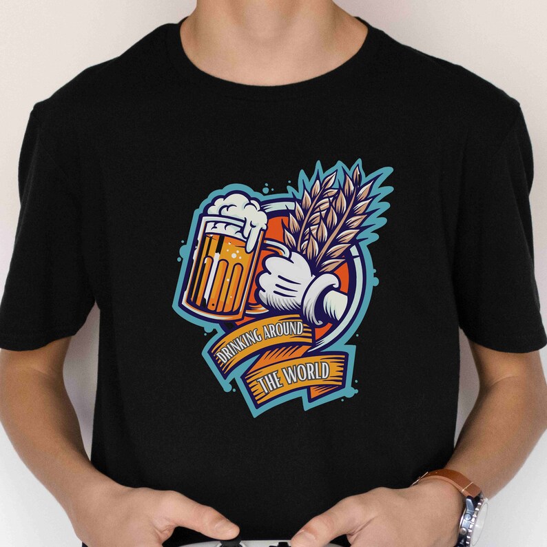 Drinking Around the World Shirt | Mickey Beer Shirt | Epcot Drinking Shirt | Germany Beer Shirt | Germany Pavillion Shirt | Disney Dad Shirt image 3