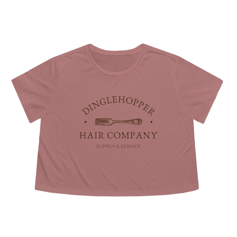 Dinglehopper Hair Company Crop TShirt | Little Mermaid Inspired Shirt | Ariel Shirt | Women's Little Mermaid Shirt | Simple Disney Shirt image 3