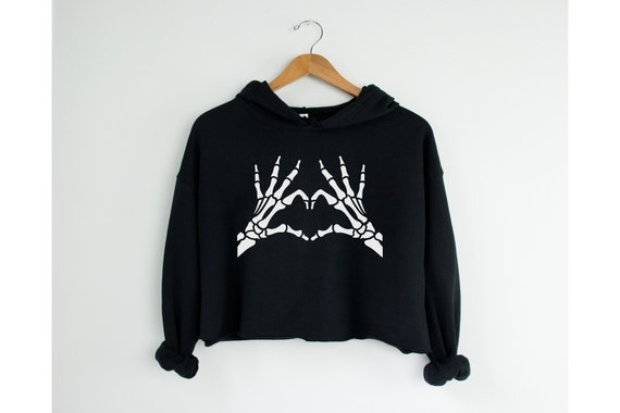 Skeleton hands hoodie 2025