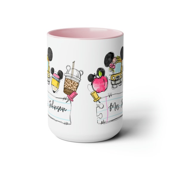 Personalized Disney Teacher Coffee Mug | Disney Teacher Librarian Principal  School School Mug | Disney Teacher Gift | Disneyworld Teacher - Etsy