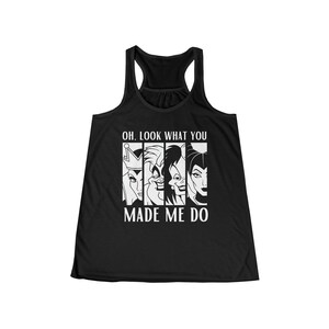 Look What You Made Me Do Disney Villains Racerback Tank Top Shirt | Classic Disney Villains Sleeveless Shirt | Disney Halloween Shirt image 4
