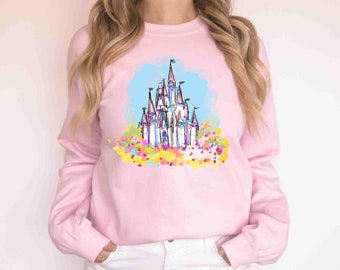 Disney kasteel sweatshirt | Disneyworld kasteel sweatshirt | Disneyland kasteel sweatshirt | Disney kasteel kunst Sweatshirt | Disney prinses