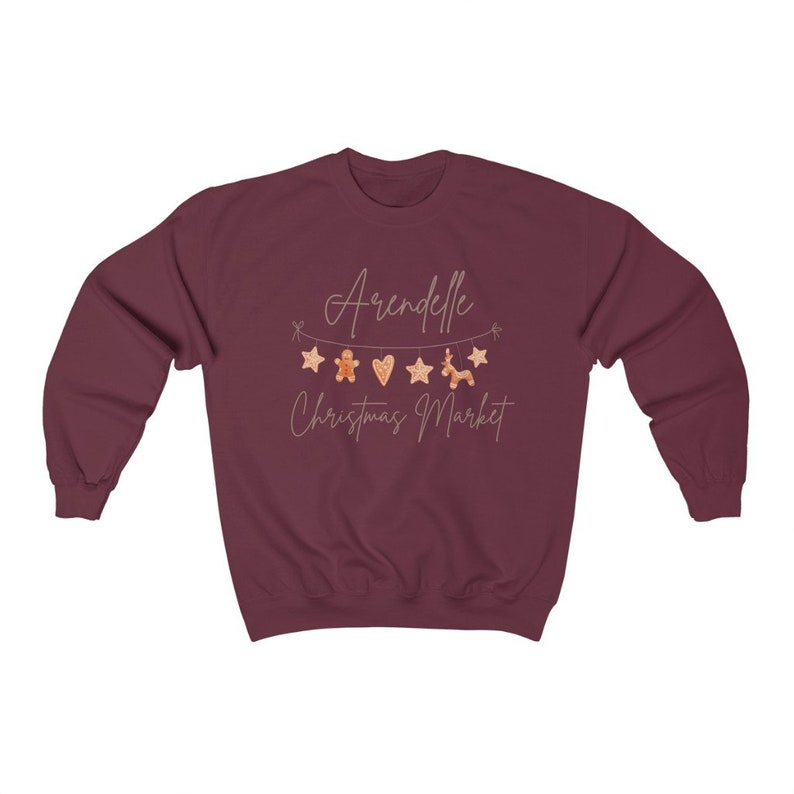 Arendelle Christmas Market Sweatshirt | Women's Frozen Sweatshirt | Disney Christmas Sweatshirt | Epcot Christmas Sweatshirt | Disney Xmas image 7