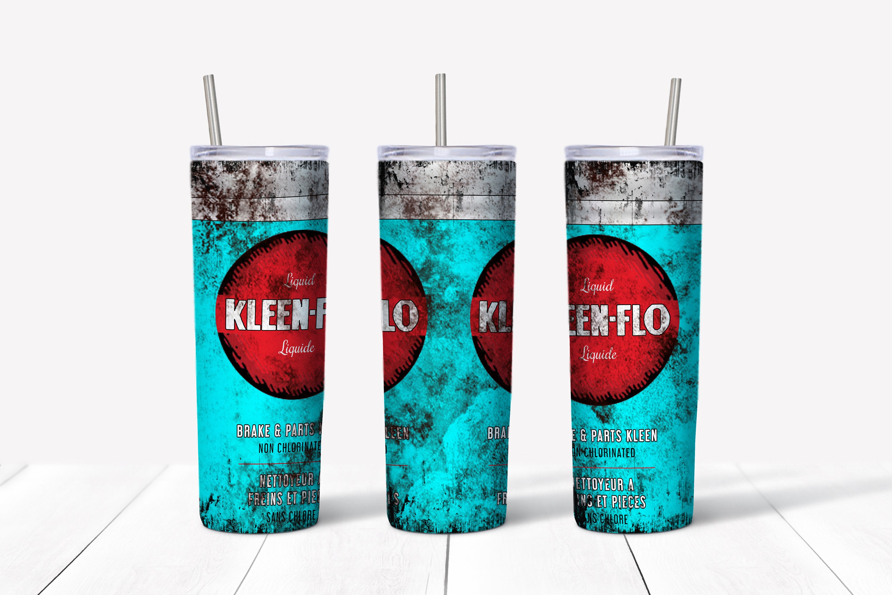 Kleen Flo Brake Cleaner Dirty PNG 20 Oz Skinny Tumbler Wrap Etsy