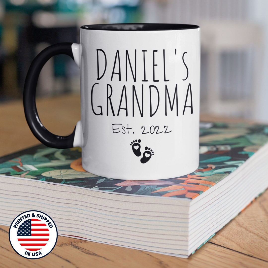 New Grandma Mug First Time Grandma Gift First Grandchild Etsy